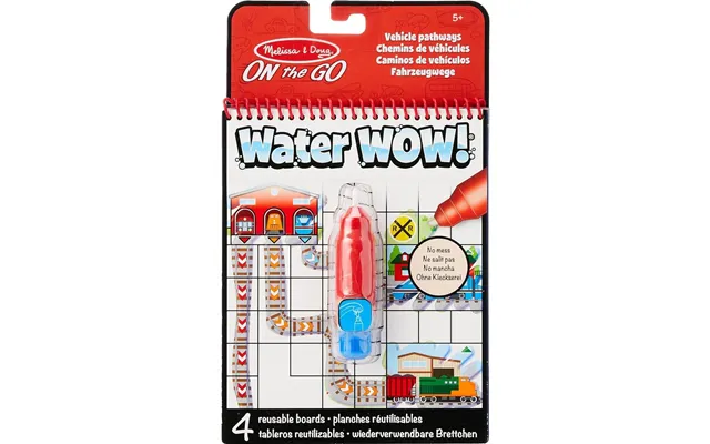 Melissa & Doug Water Wow  On The Go Vehicle Pathways