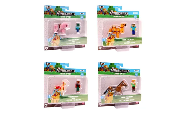 Minecraft 3d Wind-up Toy Assortment