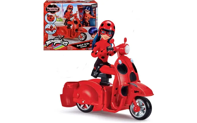 Miraculous Ladybug Switch & Go Scooter With Doll