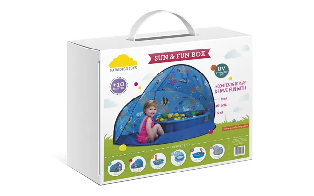 Paradiso Toys Sun And Fun 3 In 1 Ball Pit Tent