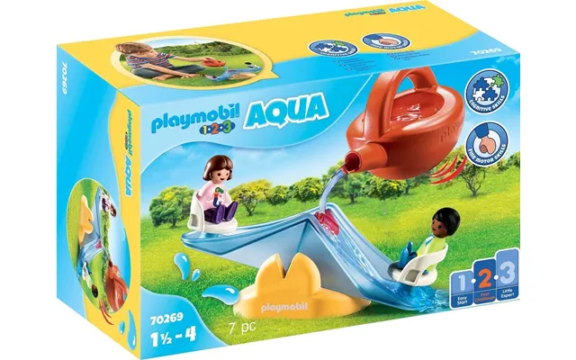 Playmobil 1.2.3 Aqua Water Seesaw With Watering Can 70269