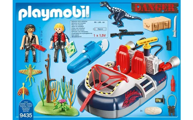 Playmobil Dino Hovercraft With Underwater Motor 9435