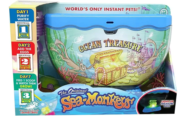 Sea Monkeys Blue Light Up Ocean Treasure Tank