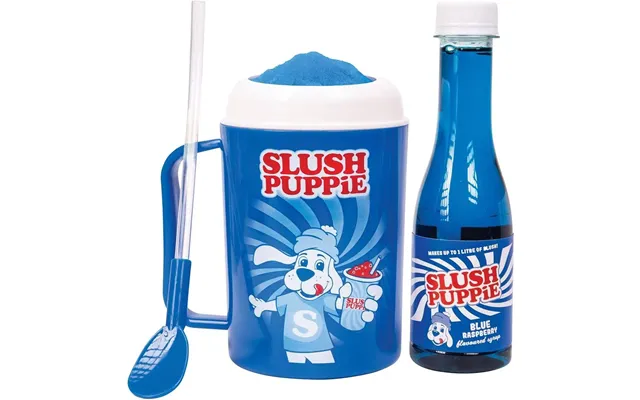 Slush Puppie Making Cup And Blue Raspberry Syrup Set