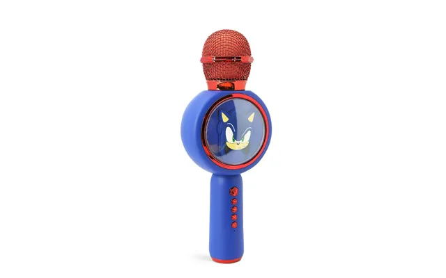 Sonic The Hedgehog Karaoke Microphone And Wireless Speaker With Led Lights