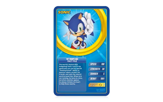Sonic Top Trumps Specials Card Game
