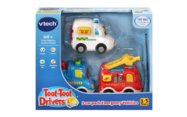 Vtech Toot-toot Drivers 3 Car Pack Emergency Vehicles