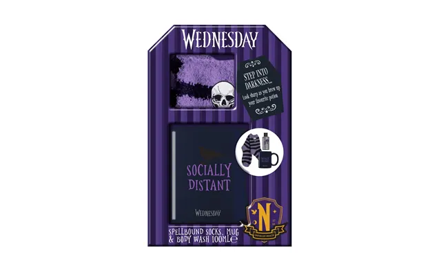 Wednesday Mug - 100ml Bath & Shower Gel & Socks Gift Set