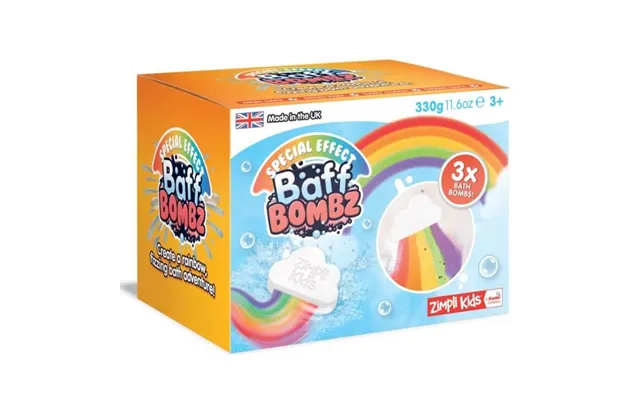 Zimpli Rainbow Baff Bombz 3 Pack