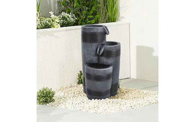 3 Tier Bowl Outdoor Solar Powered Water Fountain Decor