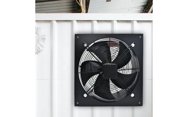Black 8 Inch Ventilation Wall Mounted Exhaust Axial Fan