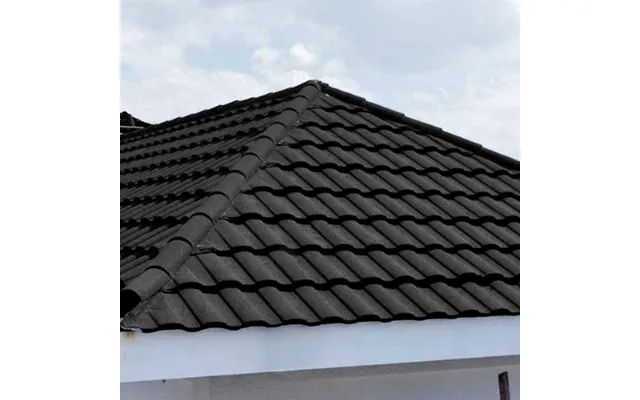 Black Half Round Ridge Tile Stone Coated Metal Roofing 10pcs