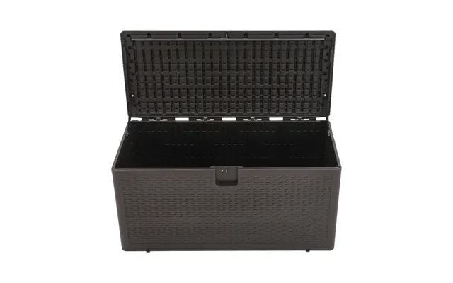 Brown 99 Gallon Rattan Outdoor Deck Box