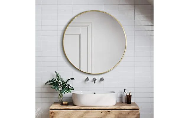 Dia 70cm Round Bathroom Mirror Gold Nordic Mirror