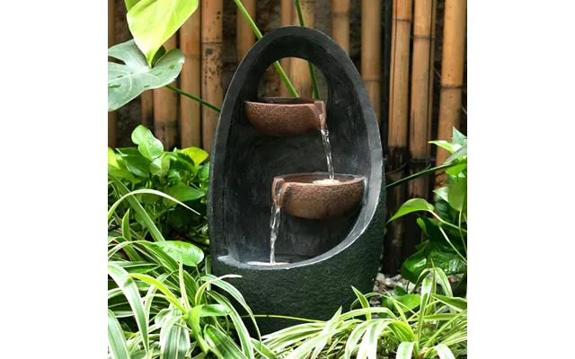 Egg Shape Pool Electric Water Feature With Led Light