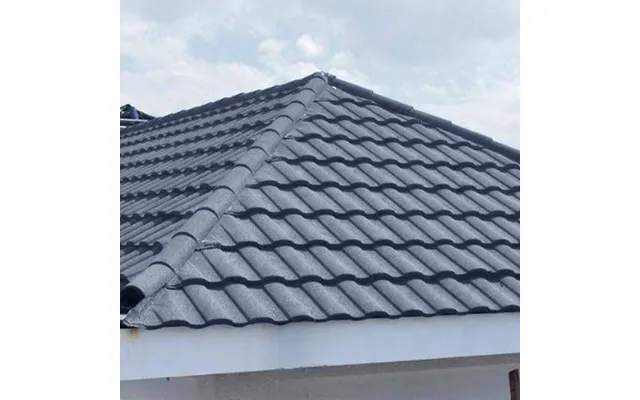 Grey Half Round Ridge Tile Stone Coated Metal Roofing 10pcs