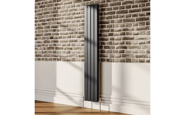 H180cm Anthracite Double Vertical Panel Radiator