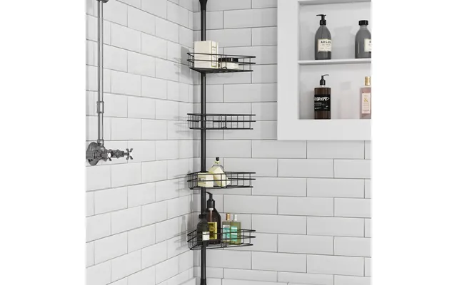 H250cm 4-tier Bathroom Caddy Corner Shelf