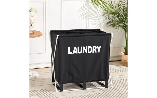 Large Folding Laundry Basket Portable X-framed Clother Hamper