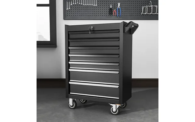 Lockable 7-drawer Tool Trolley Rolling Cabinet