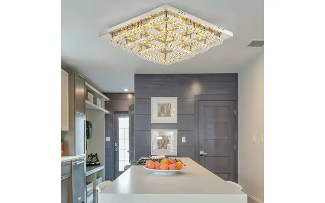 Modern Led Ceiling Light Crystal Chandelier Lamp 60cm Dimmable