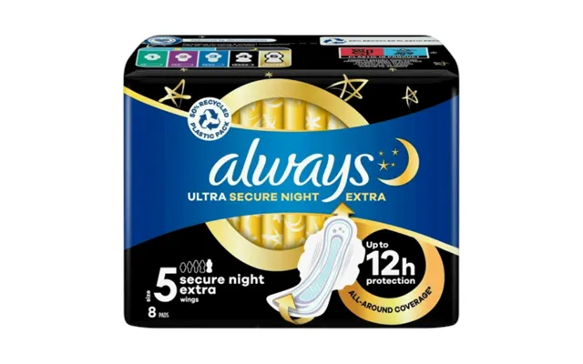 Always Ultra Size 5 Secure Night Extra - 8 Pcs