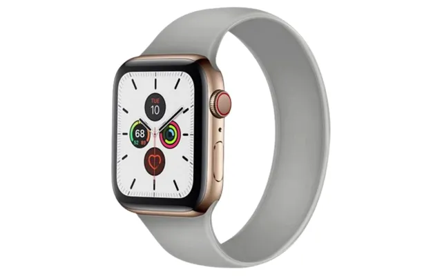 Apple Watch 42 44 Mm Silicone Strap Grey