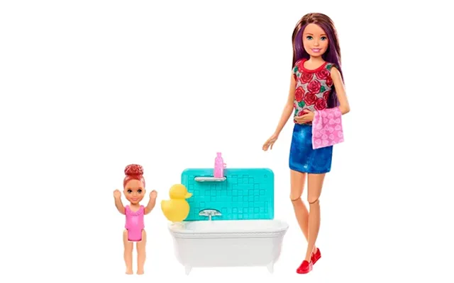Barbie Skipper Babysitter Play Set Child & Bathtub product image