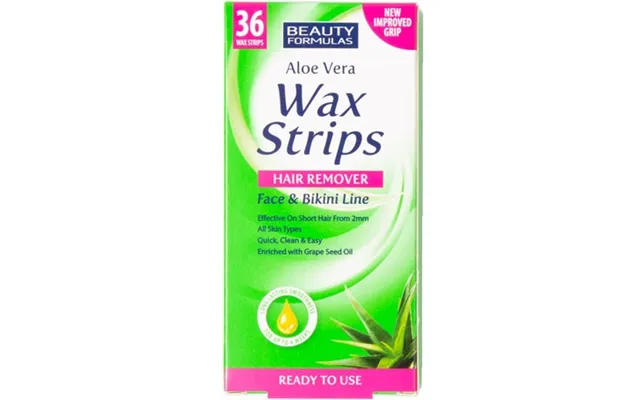 Beauty Formulas Aloe Vera Bikini Line Wax Strips - 36 Pcs product image