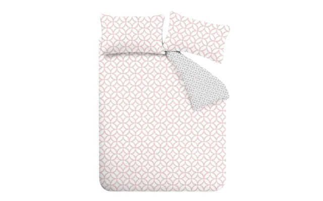 Catherine Lansfield Geo Pink Duvet Cover - Single product image