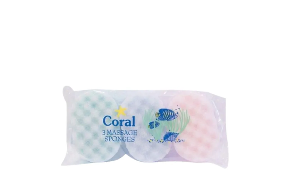Coral Massage Sponge - 3 Pcs