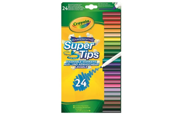 Crayola Super Tips Colour Tips - 24 Pcs product image