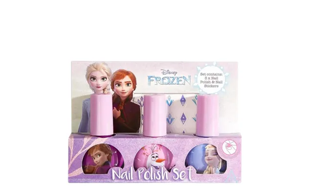 Disney Frozen Nail Polish Set With Nail Stickers - 3 X 4 Ml product image