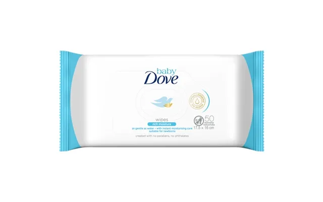 Dove Baby Wet Wipes - 50 Pcs
