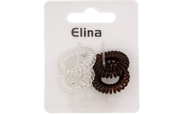 Elina Spiral Hair Elastics - 4 Pcs product image