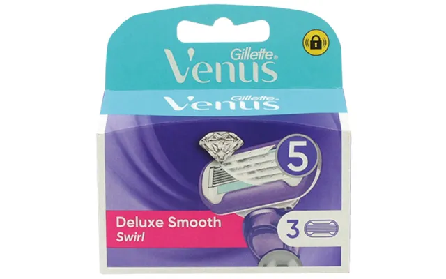 Gillette Venus Venus Deluxe Smooth Swirl Razor Blades 3 Pcs product image