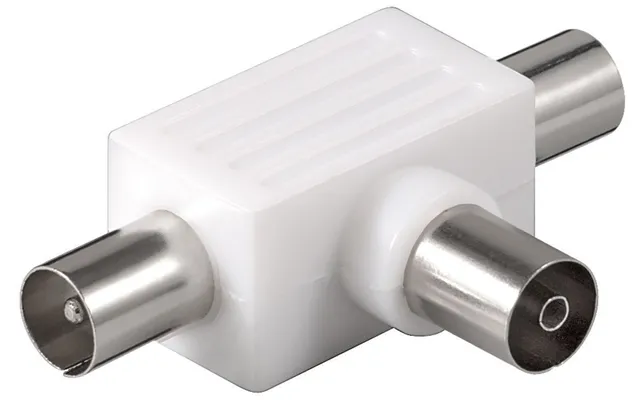 Goobay Antenna Splitter T-adapter - 2 Male 1 Female