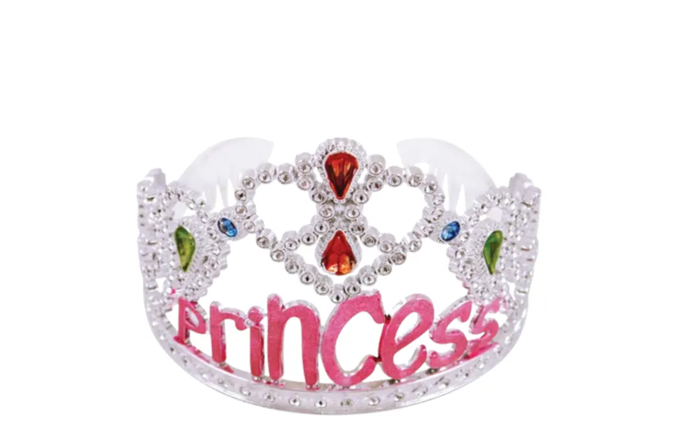 Henbrandt Silver & Pink Princess Tiara