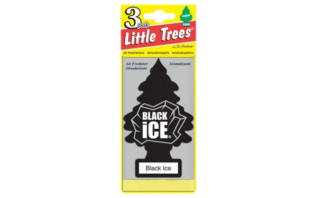 Little Trees Black Ice Hanging Air Freshener 3 Pcs product image