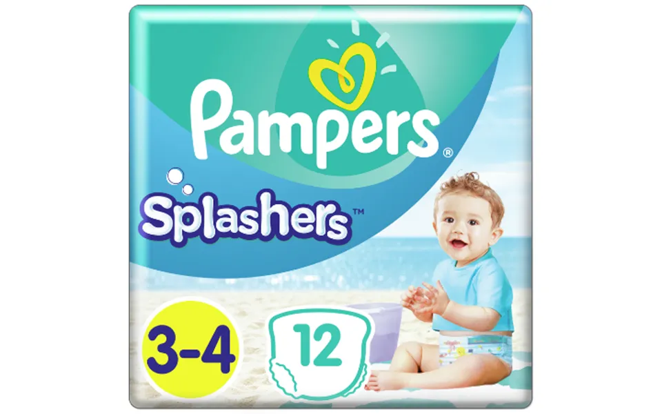 Pampers Swim Nappies Splashers Size 3-4 6-11 Kg - 12 Pcs