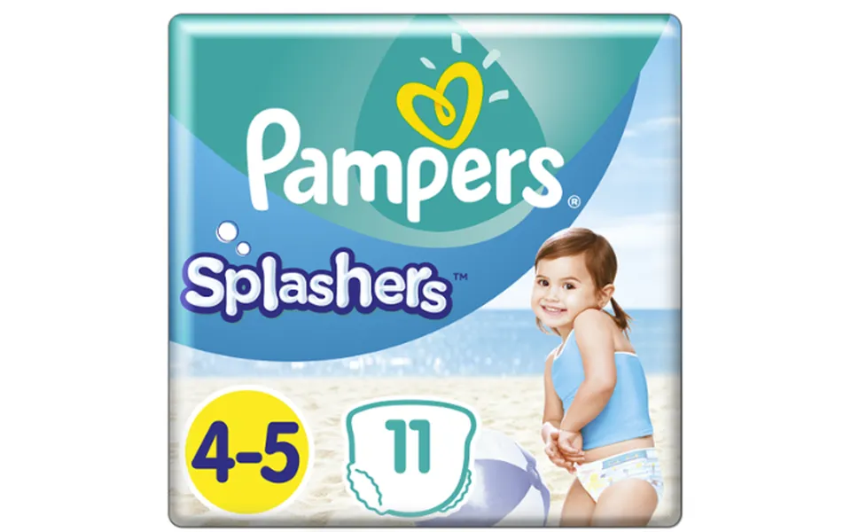 Pampers Swim Nappies Splashers Size 4-5 9-15 Kg - 11 Pcs