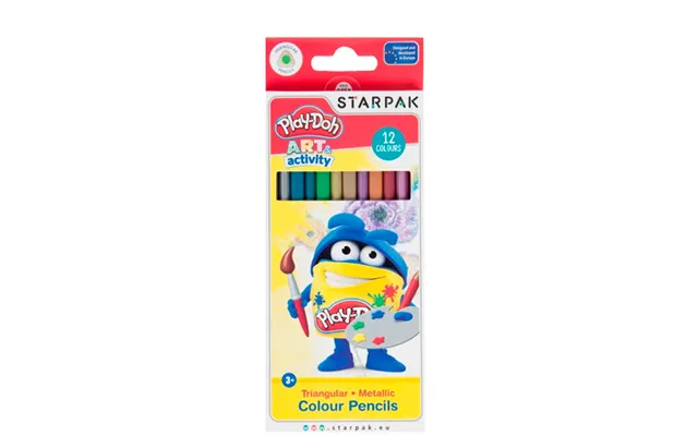 Play-doh Metallic Crayons - 12 Pcs product image