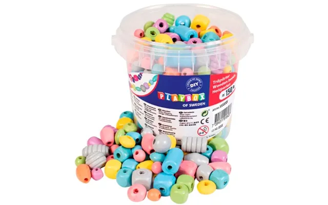Playbox Pastel Wooden Beads - 150 Pcs product image