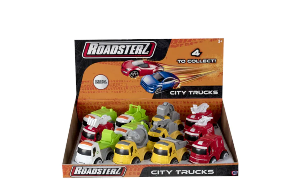 Roadsterz City Trucks 4 Assorted