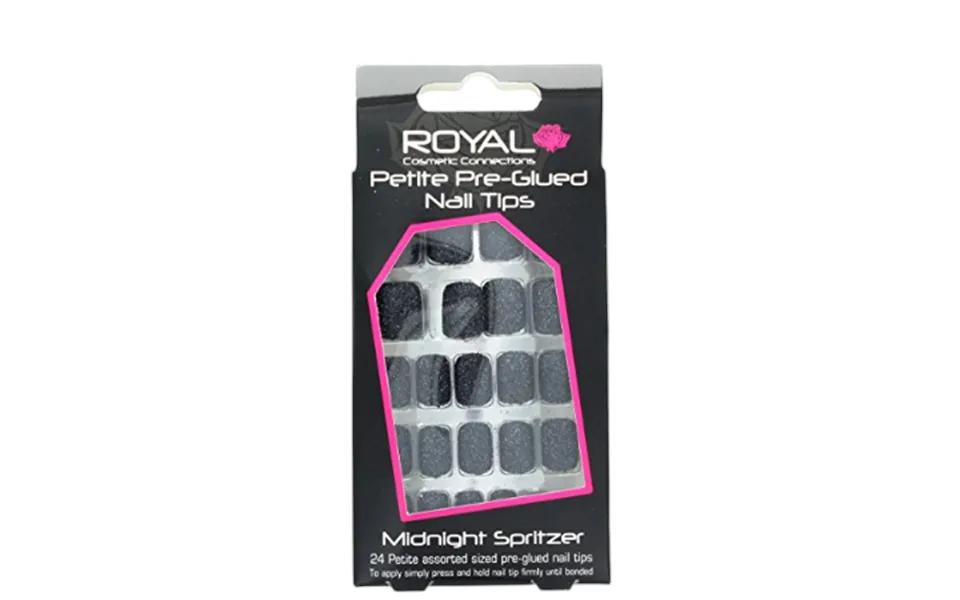 Royal Nail Tips Midnight Spritzer Petite - 24 Pcs