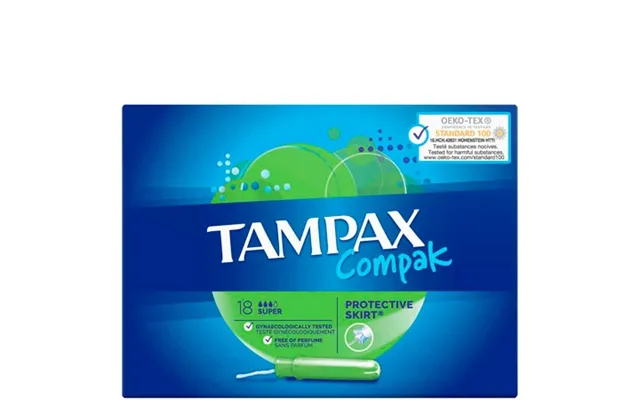 Tampax Compak Super Tampons - 18 Pcs product image