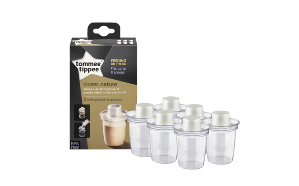 Tommee Tippee Closer To Nature Milk Powder Dispensers 6 Pcs