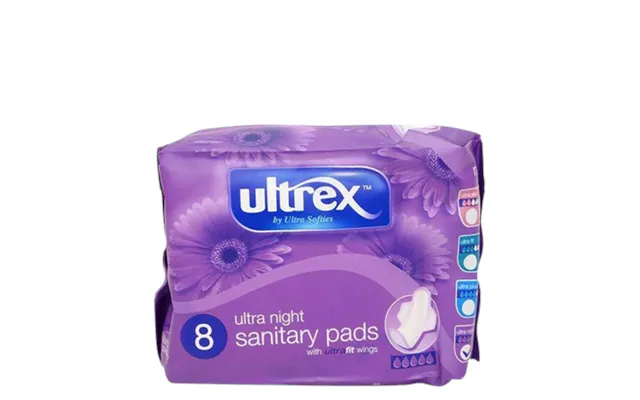Ultrex Ultra Night Pads With Wings 8 Pcs