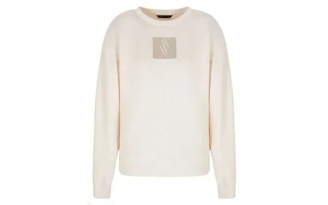 Armani Exchange Woman Logo Sweatshirt White Str. L