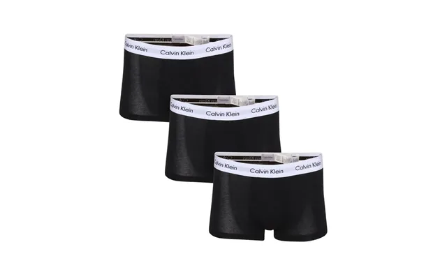 Calvin Klein Cotton Stretch Low Rise Trunks 3-pak Sort - Str product image